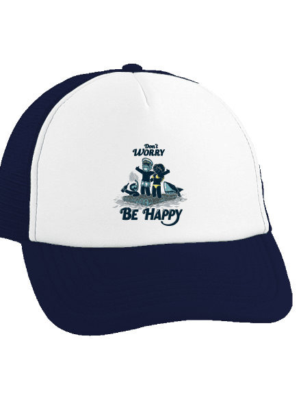 Don't worry šiltovka truckerka French Navy cap