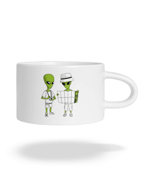 Mimozemšťania hrnček makronka White