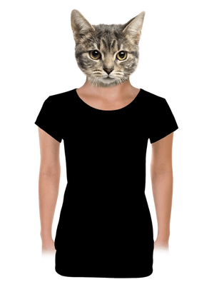 Bez potlače dámske tričko s lemom Black