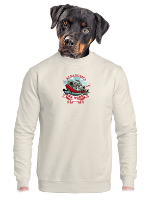 Alfasumci na vode unisex mikina bez kapucne Off White