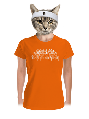 Cimrman: Debil, blbeček dámske športové tričko Neon Orange