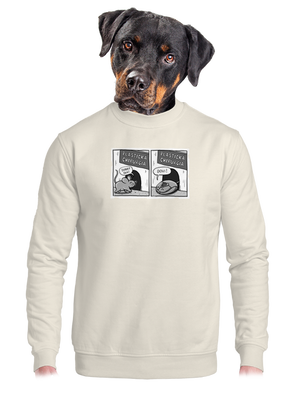 unisex mikina bez kapucne