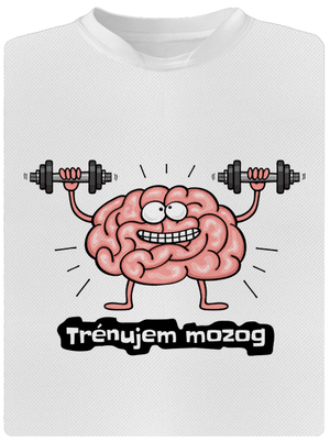Trénujem mozog  pánske športové tričko White