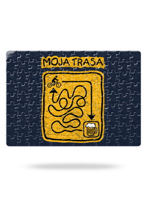 Moja trasa puzzle White