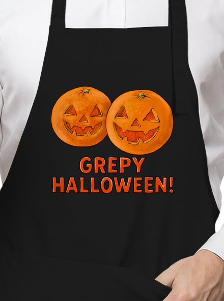 Grepy Halloween zástera Black