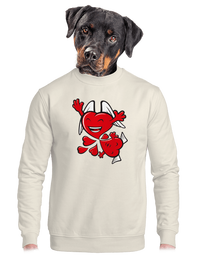 unisex mikina bez kapucne