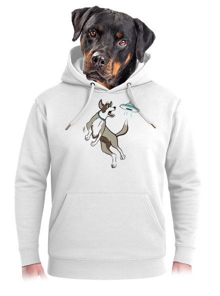 Lietajúci tanier unisex mikina premium Snowwhite