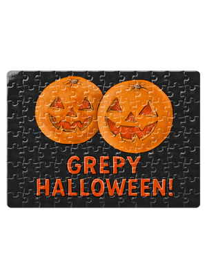 Grepy Halloween puzzle White