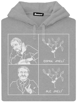 Cimrman: Copak jmelí pánska mikina klokanka Light Melange