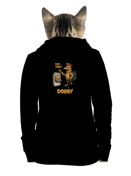 Som dobrý dámska mikina na zips Black