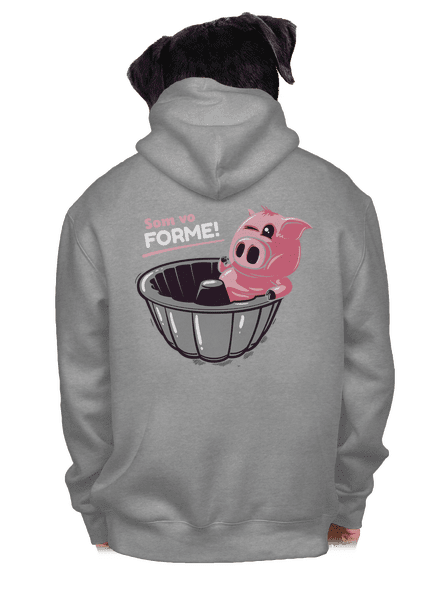 Vo forme pánska mikina na zips Light Melange