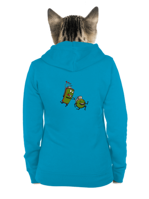 dámska mikina na zips