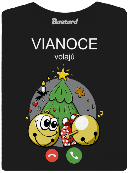 Vianoce volajú dámske tričko Black