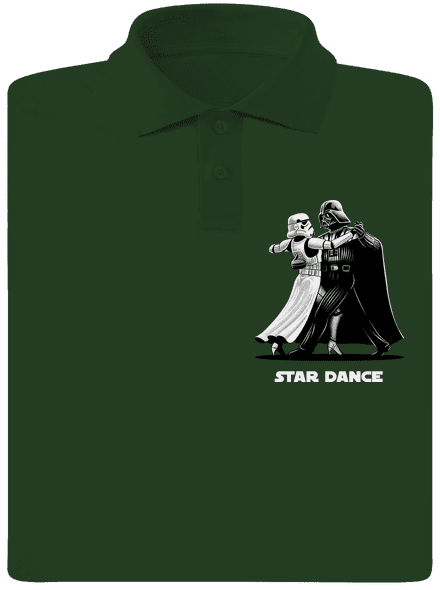 Star dance pánska polokošeľa Bottle Green Mal