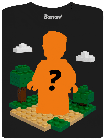 Lego z vlastnej fotky detské tričko Black