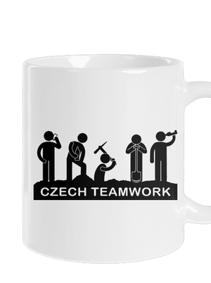 Czech Teamwork klasický hrnček White