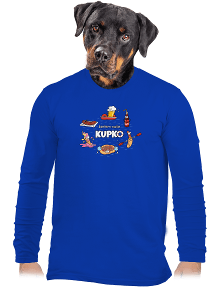 Slovenské kupko pánske dlhý rukáv Royal Blue