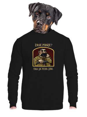 Zase práce? unisex mikina bez kapucne Black