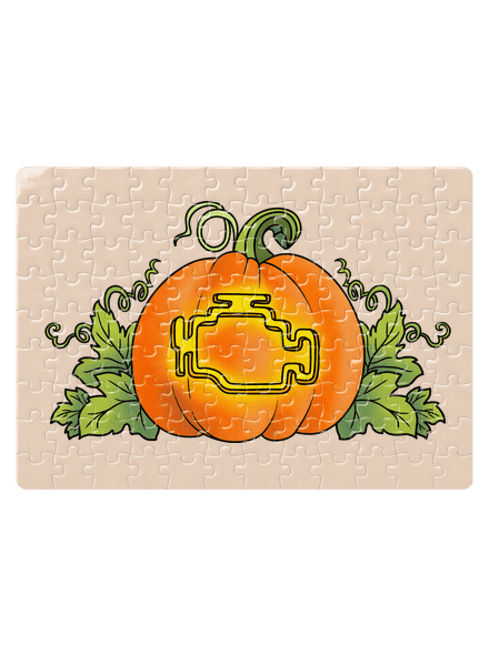 Strašidelný Halloween puzzle White