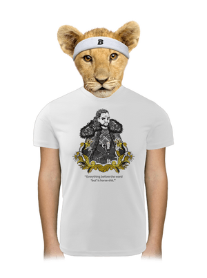 Jon Sníh detské športové tričko White