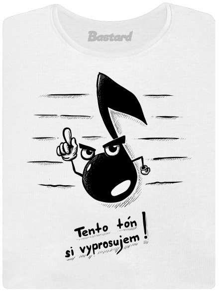 Tón dámske tričko s lemom White