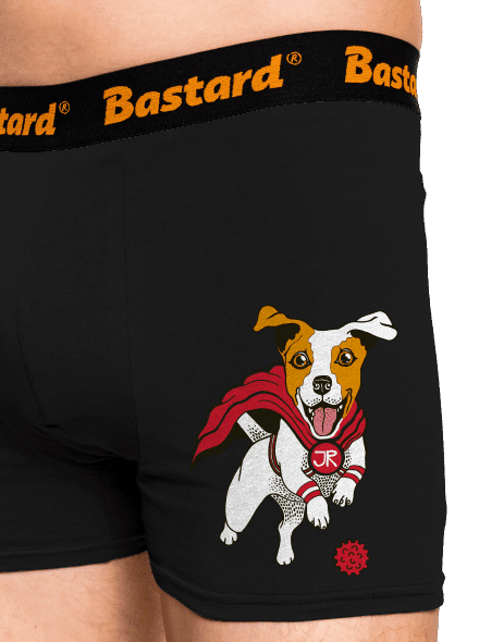 Jack Russell boxerky Black