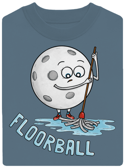 Floorball unisex mikina bez kapucne Nordic Blue