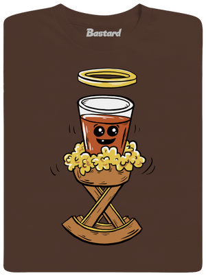 Panáčik v jasličkách pánske tričko Brown