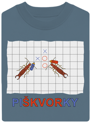 Škvorí piškvorky unisex mikina bez kapucne Nordic Blue