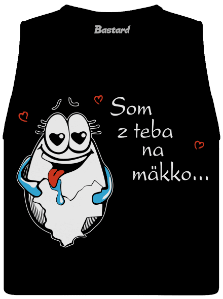 Vajcia dámske tielko voľné Black