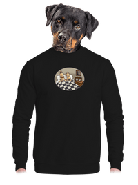 unisex mikina bez kapucne