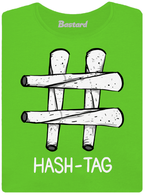 Hash tag dámske tričko Apple Green