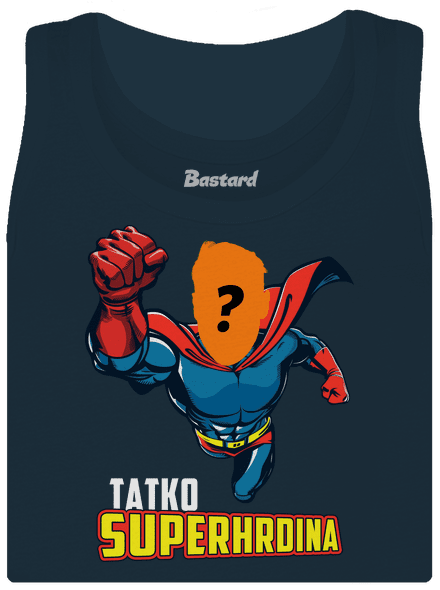Tatko superhrdina dámske tielko klasické Navy