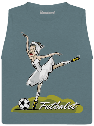 Futbalet dámske tielko voľné Heather Deep Teal