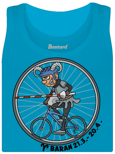 Cyklistický horoskop: Baran dámske tielko klasické Blue Atol