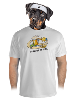 A predsa sa točí! pánske športové tričko White