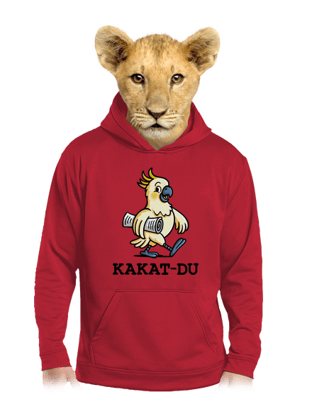 Kakat-du detská mikina klokanka Fire Red