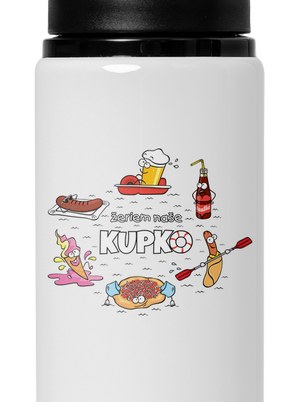 Slovenské kupko flaša na vodu White