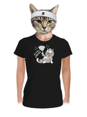 Macko a Micka dámske športové tričko Black