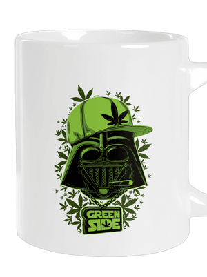 Green Side veľký hrnček White