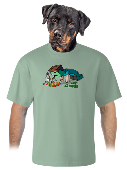 Kocky sú hodené unisex tričko oversized Sage