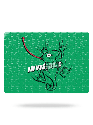 Invisible chameleon puzzle White