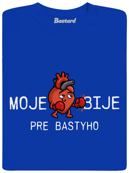 Moje srdce bije pánske tričko Royal Blue