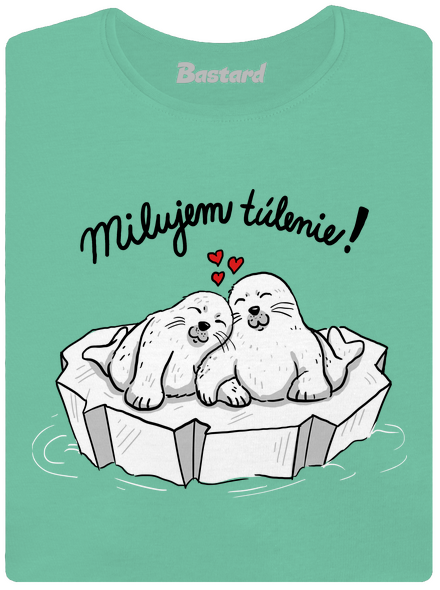 Milujem túlenie dámske tričko prémium Mint Mal