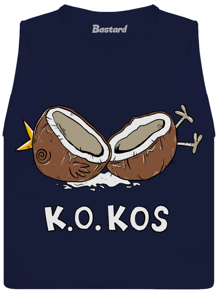 Kokos dámske tielko voľné Navy