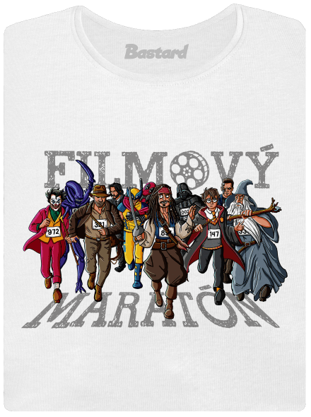Filmový maratón dámske tričko prémium White