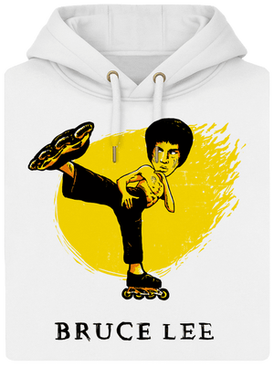 Bruce Lee unisex mikina premium Snowwhite
