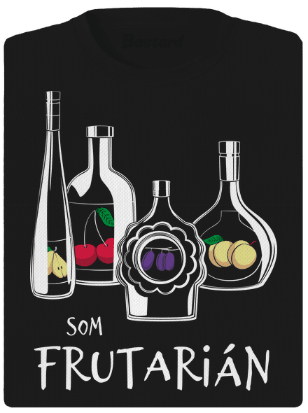 Frutarián dámske športové tričko Black