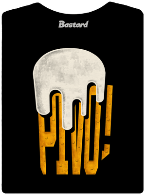 Nápis Pivo dámske tričko prémium Black