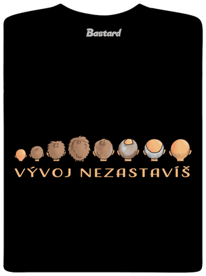 Vývoj nezastavíš pánske dlhý rukáv Black